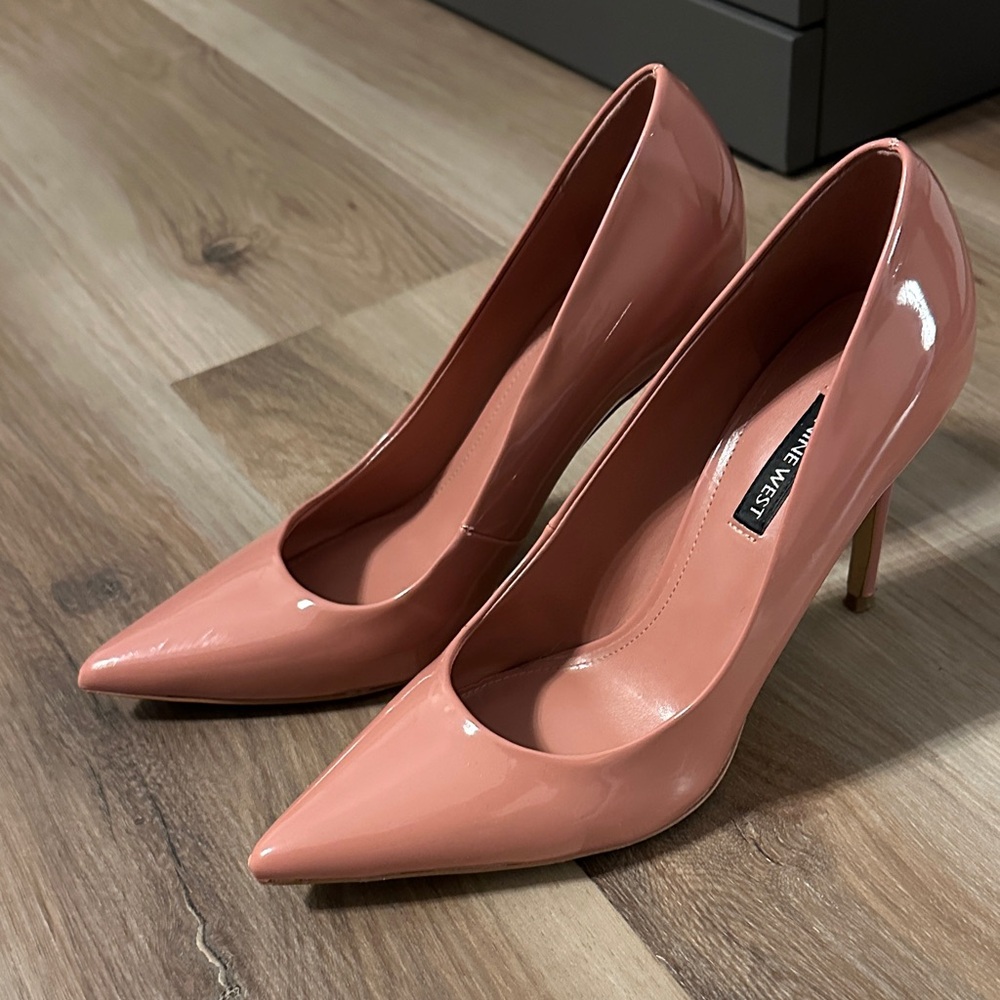 Nine West Glossy Pink Heels